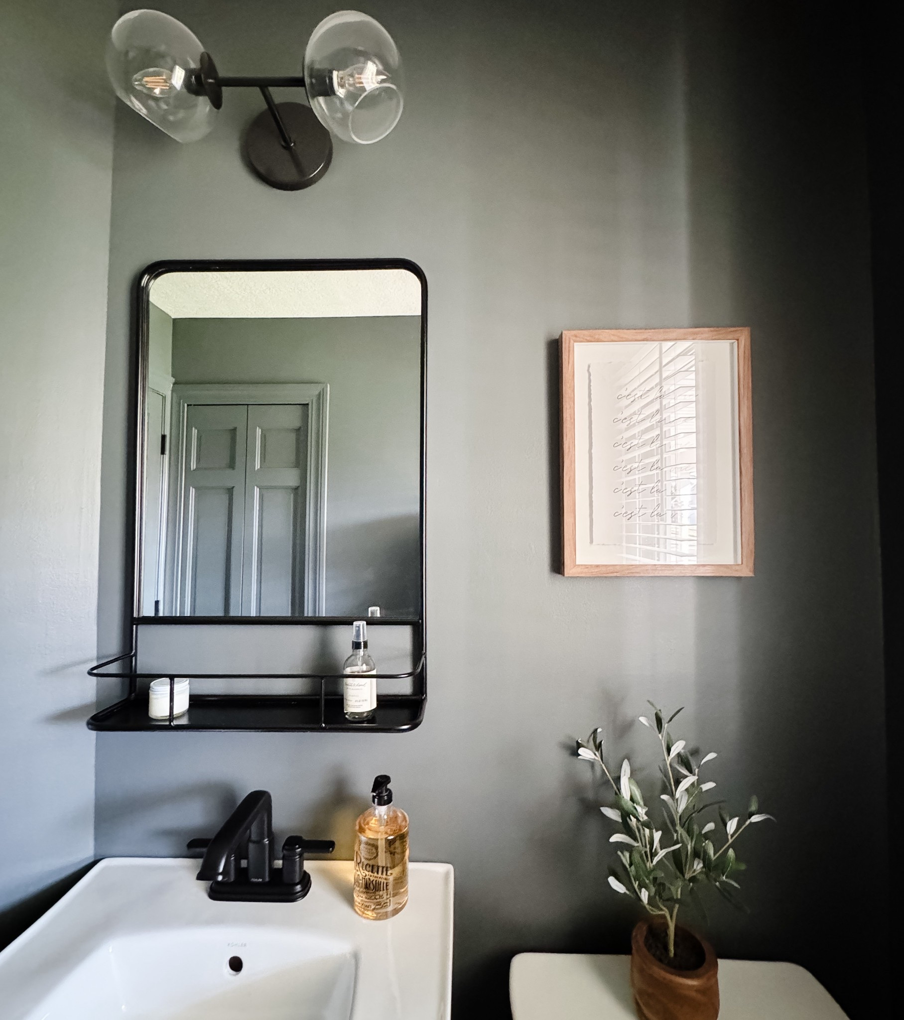 COME ON IN: This vanity light from West Elm gets SO MANY compliments when people use our powder room! It’s simple yet elegant and adds a modern touch to the space!

#LTKHome