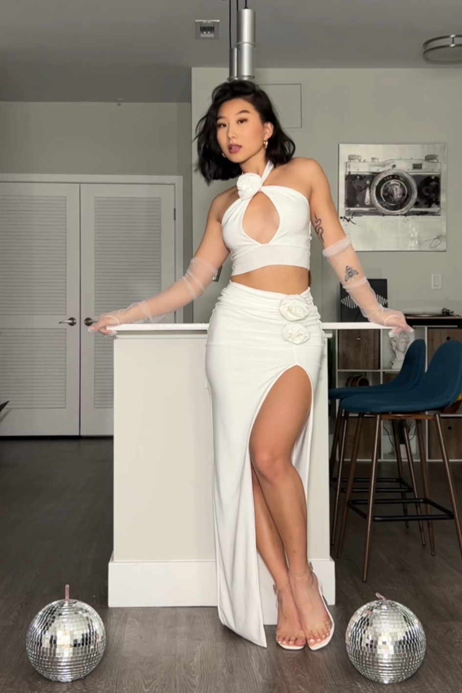 Bra: XS
Underwear: size XS
Set: size 0
Heels: true to size

Shein code: vivacious