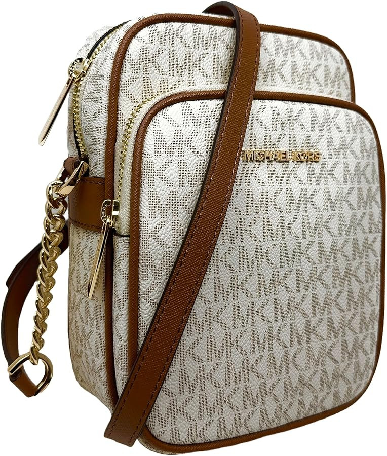 Michael Kors Jet Set Travel Medium Logo Crossbody Bag | Amazon (US)