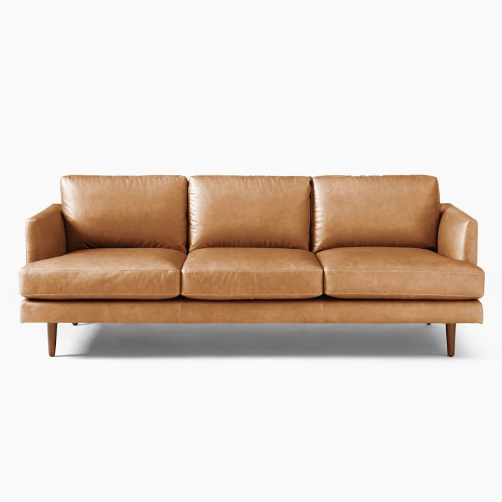 Haven Loft Leather Sofa (76"–86") | West Elm (US)