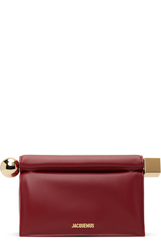Red 'The Rond Carré' Clutch | SSENSE