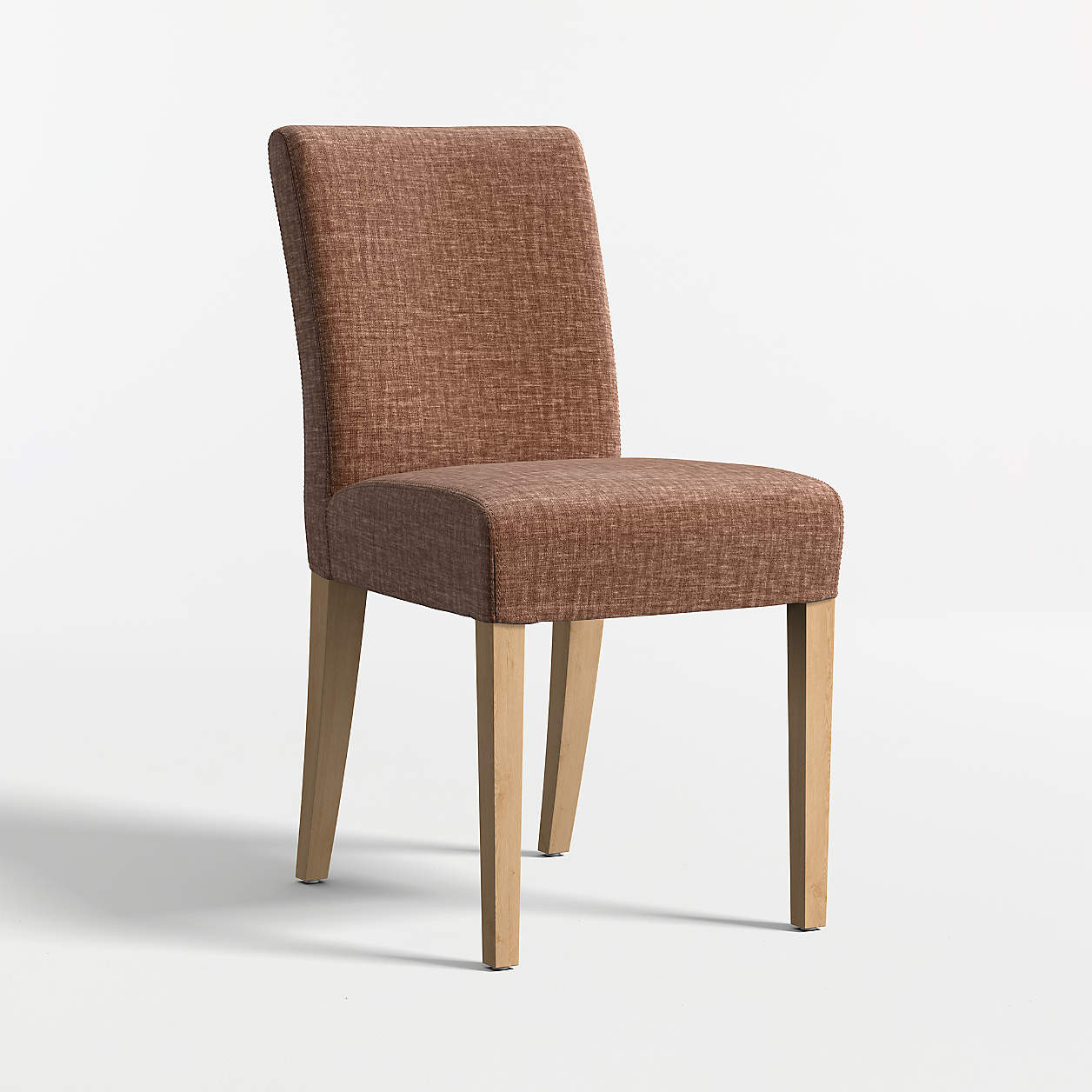 Lowe Doux Sienna Upholstered Dining Chair with Natural Wood Legs + Reviews | Crate & Barrel | Crate & Barrel