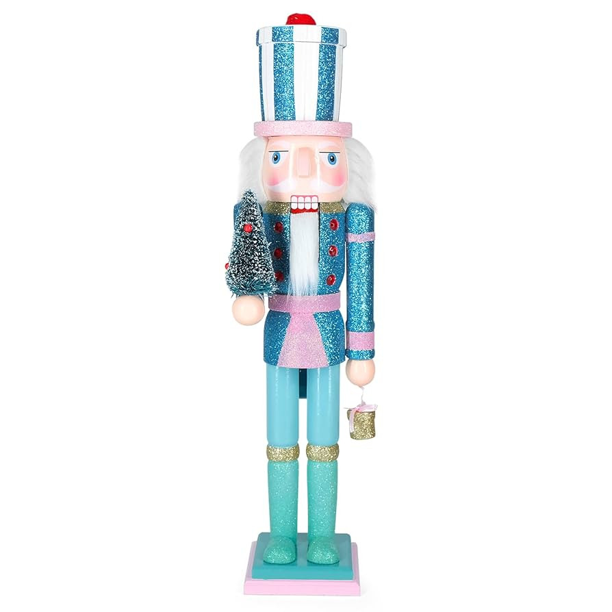 Christmas Nutcracker Decor,15" Wooden Nutcracker Decorations,Collects Nutcracker Ornament for Fes... | Amazon (US)