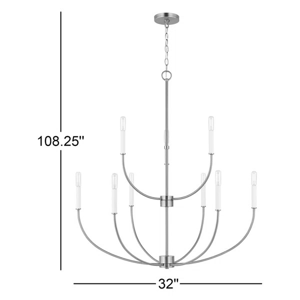 Kendrey 9 - Light Dimmable Classic / Traditional Chandelier | Wayfair North America