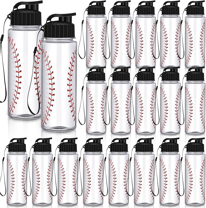 Mifoci 20 Pieces Sports Water Bottle Bulk 17 oz Reusable Plastic Biking Water Bottle Tumbler Adul... | Amazon (US)