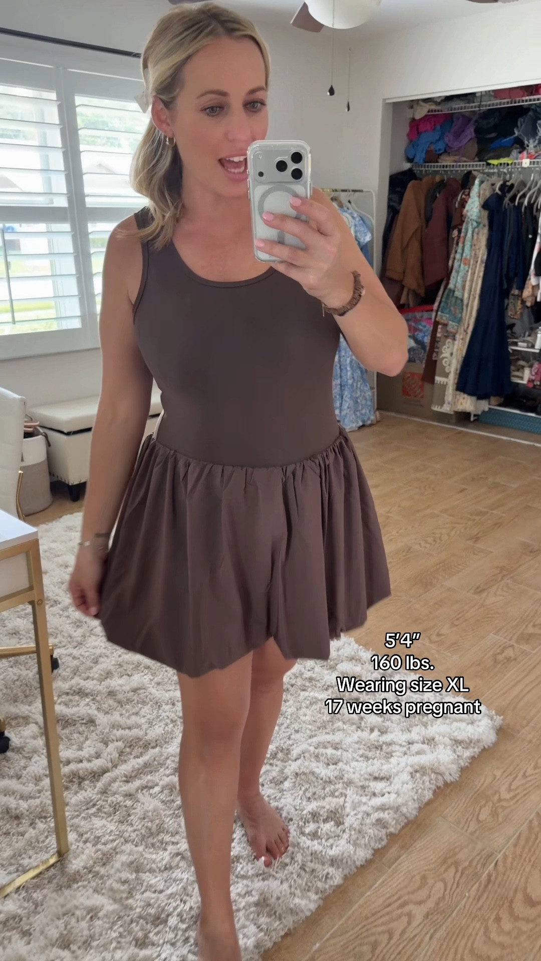 Activewear dress with bubble hem. Built in shorts 

#LTKActive #LTKootd #LTKBump