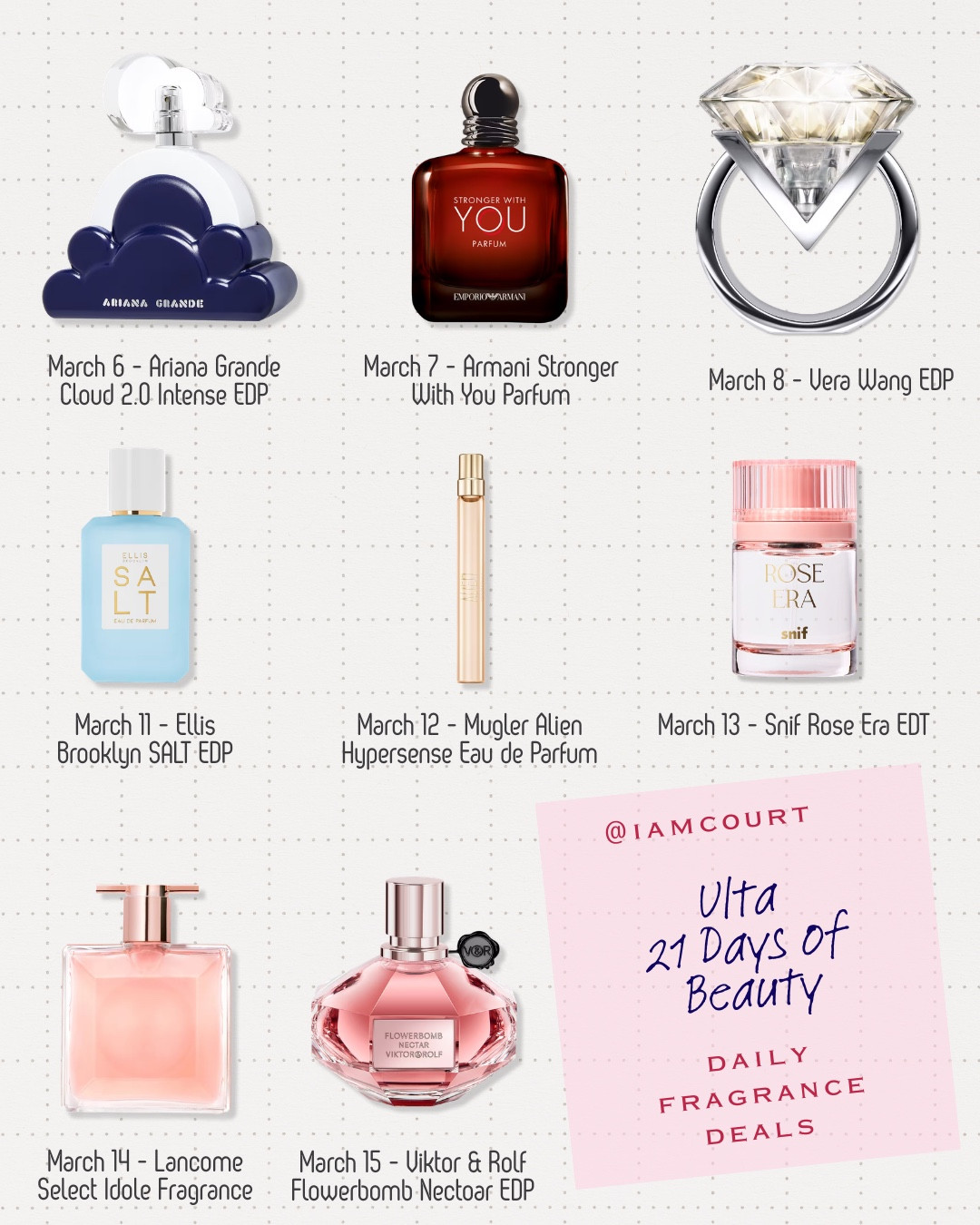 Ulta 21 Days of Beauty is Here!! The is the best time to stock up fragrances. 

#LTKBeauty #LTKselfcare