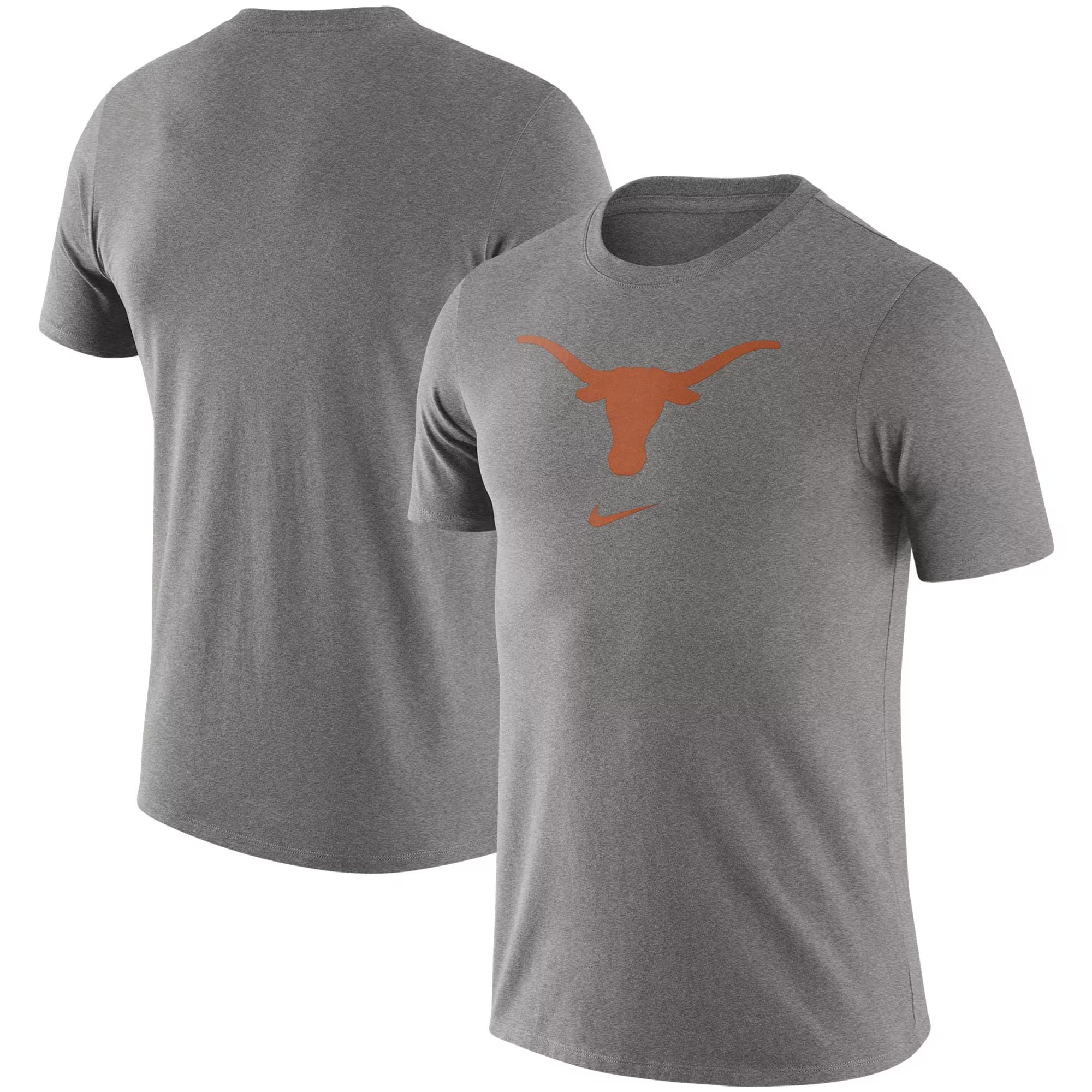 Texas Longhorns Nike Essential Logo T-Shirt - Heathered Gray | Fanatics
