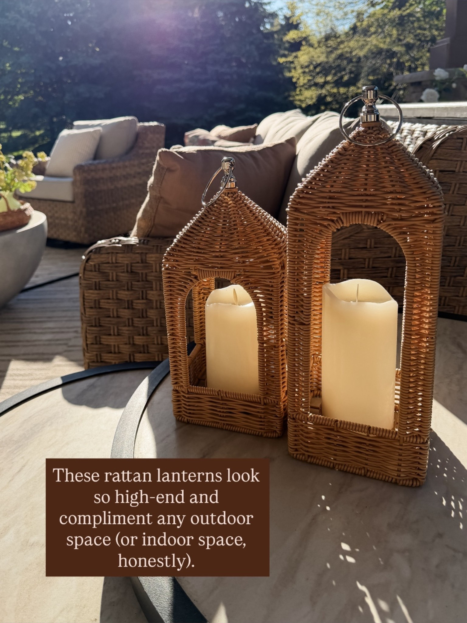 Pottery Barn-esque lanterns, Walmart pricing.

#LTKSeasonal #LTKHome