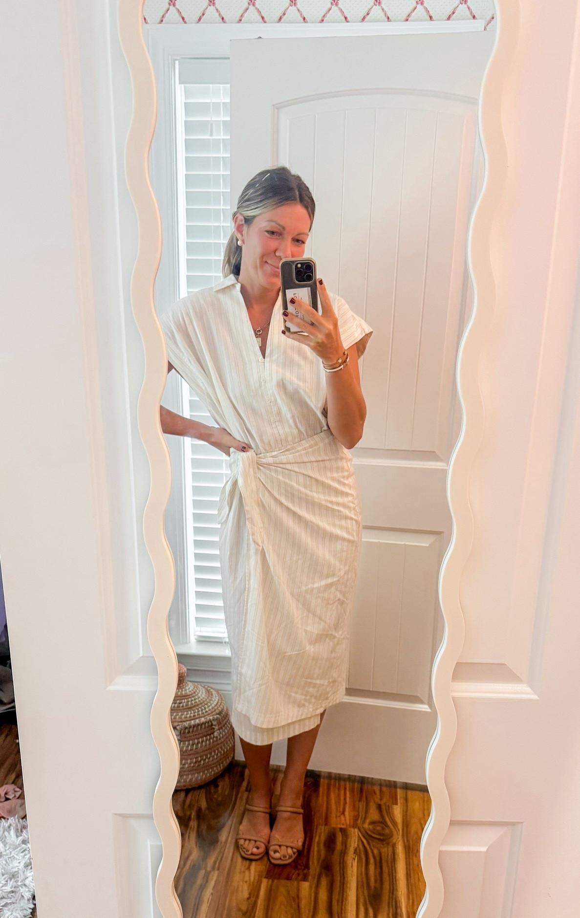 loved this wrap dress for Church today - & it’s on sale ✨ 

#LTKStyleTip #LTKFindsUnder50 #LTKSaleAlert