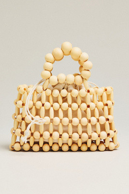 Wood Bead Top-Handle Mini Satchel | Anthropologie (US)