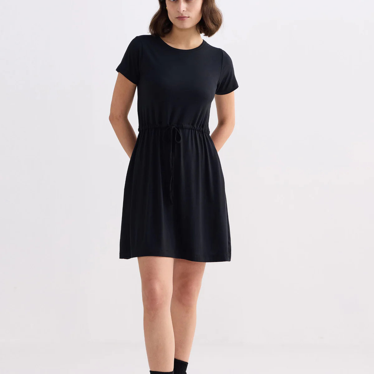Women's T Shirt Dress in Black | Reistor (US)