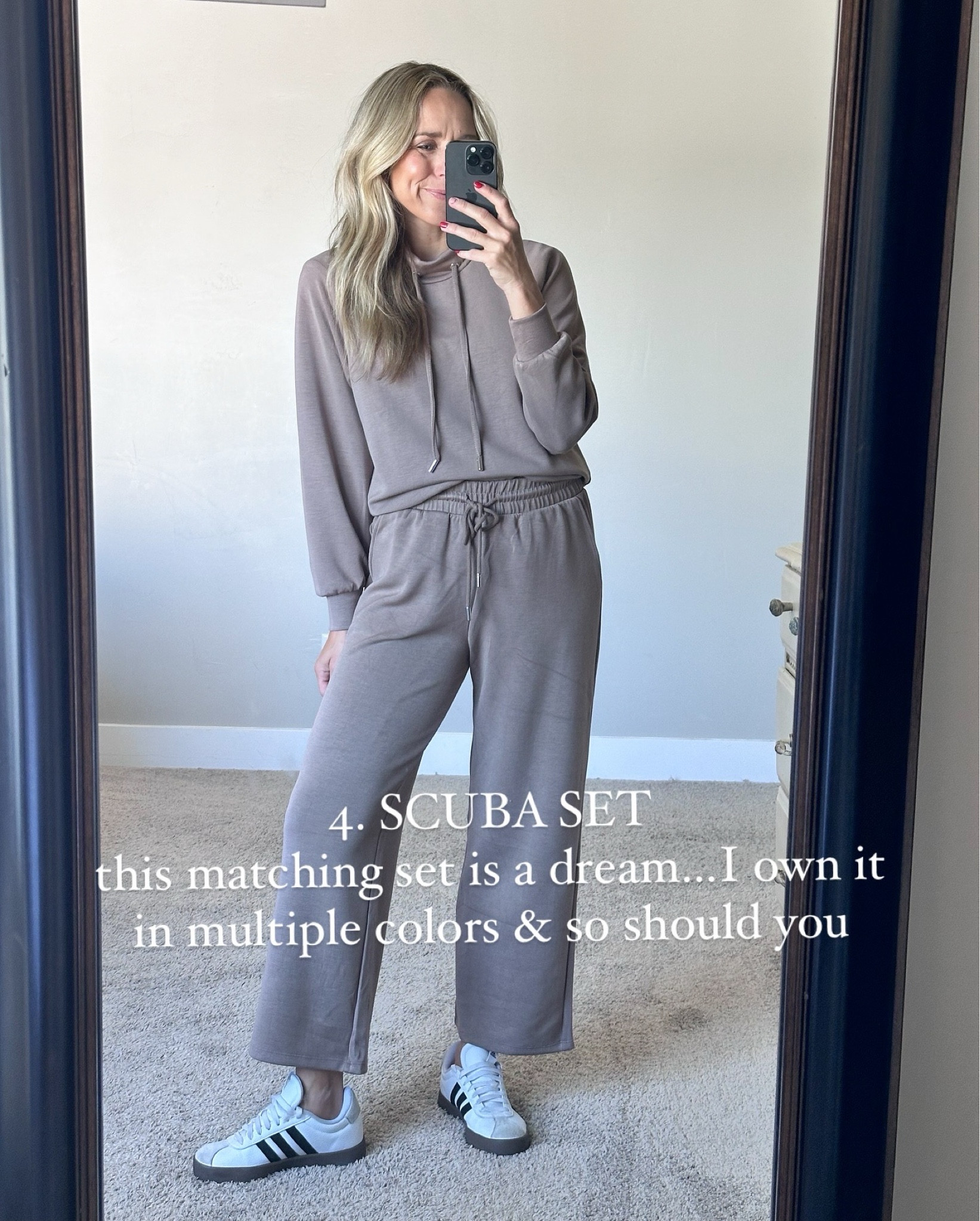 This scuba set from Walmart may be one of my very favorite things that I own!  It’s the perfect stretch, beyond comfortable, comes in multiple color options and is lightweight so it can be worn all year long.

Would make a great travel outfit! 

True to size. I’m wearing a small.

Sneakers are true to size also.

#LTKTravel #LTKStyleTip #LTKFindsUnder50