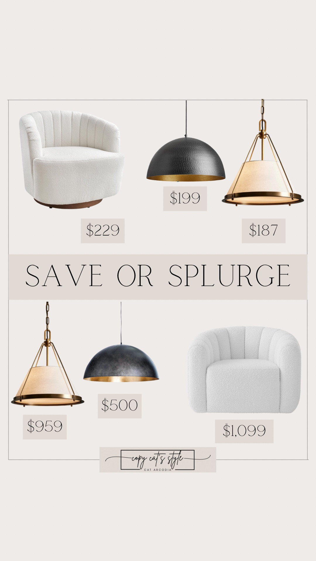 Save or splurge on home finds! Look for less lighting, dome pendant lamps, modern swivel round chairs on Amazon! 

#LTKSaleAlert #LTKHome