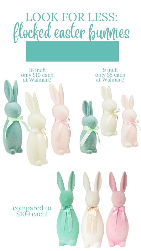 Flocked Easter bunnies 

#LTKfindsunder100 #LTKSpringSale #LTKfindsunder50