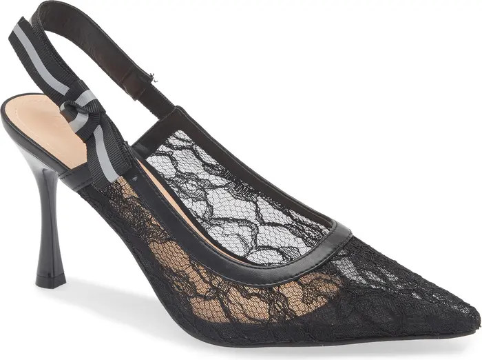 WILD DIVA LOUNGE Ultimate Lace Slingback Pump (Women) | Nordstromrack | Nordstrom Rack
