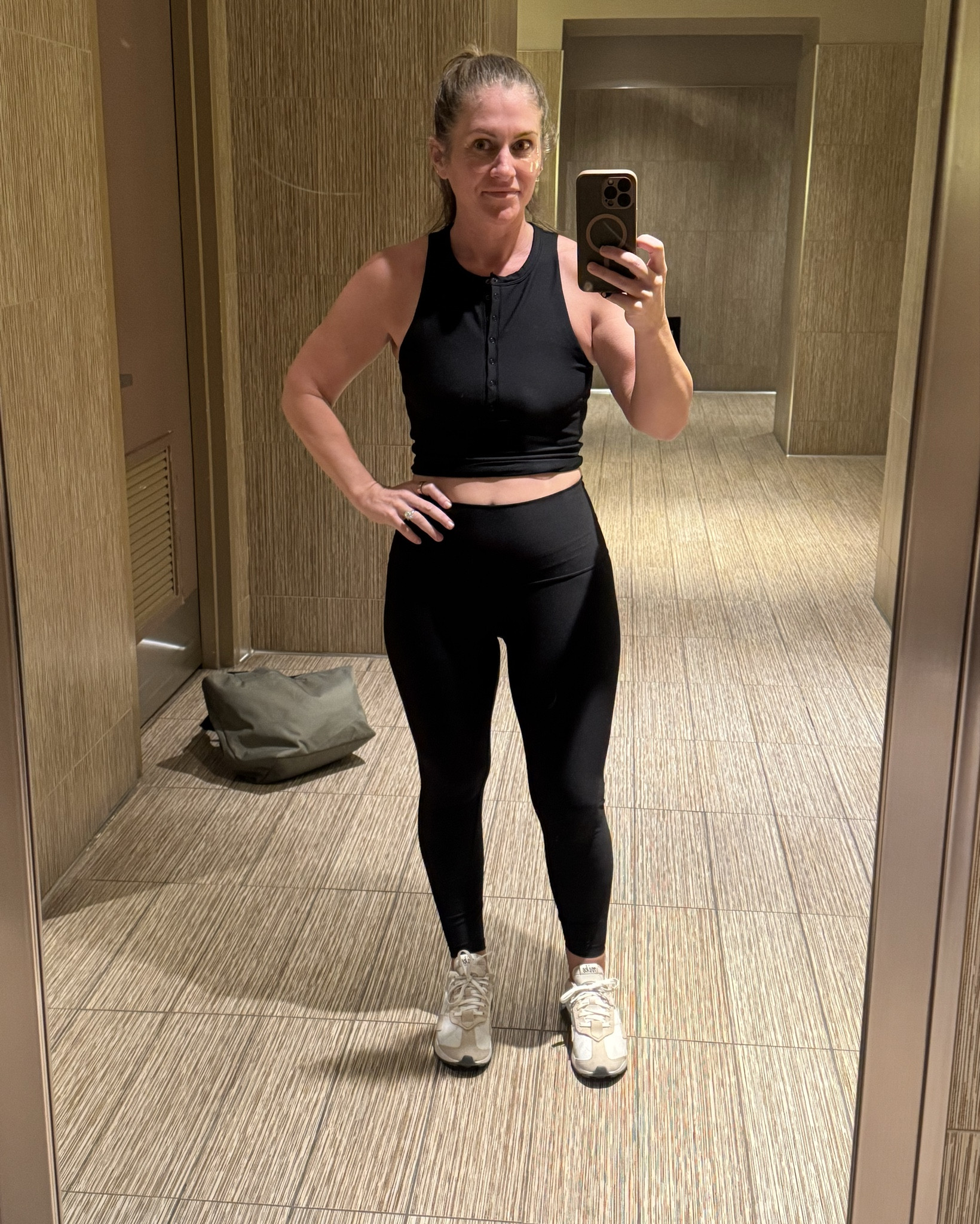 Had to capture the only time my workout gear is matching because using I’m wearing a big ole t-shirt and 10 year old sweats to the gym. 

But vacay in Vegas calls for a matching fit. I’m wearing a medium petite in the leggings and a medium in the top. 

Linking similar tops because my is OOS but all their active wear is amazing and similar tennis shoes  

#workoutgear #vacation #workout #athleisure #abercrombie #oldnavy #fitness 

#LTKPetite #LTKActive #LTKTravel