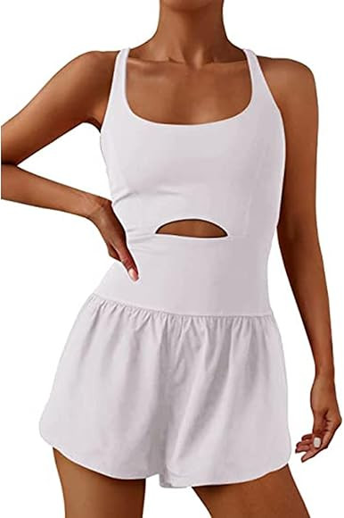 Women's Running Onesie Workout Rompers One Piece Outfits Exercise Jumpsuits Gym Yoga Short Clothe... | Amazon (CA)