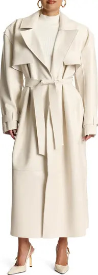 Faux Leather Trench Coat | Nordstrom