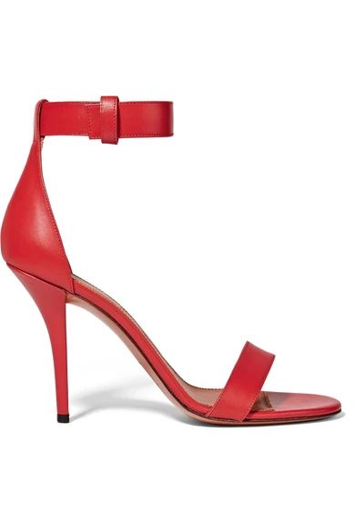 Retra sandals in red leather | NET-A-PORTER (US)