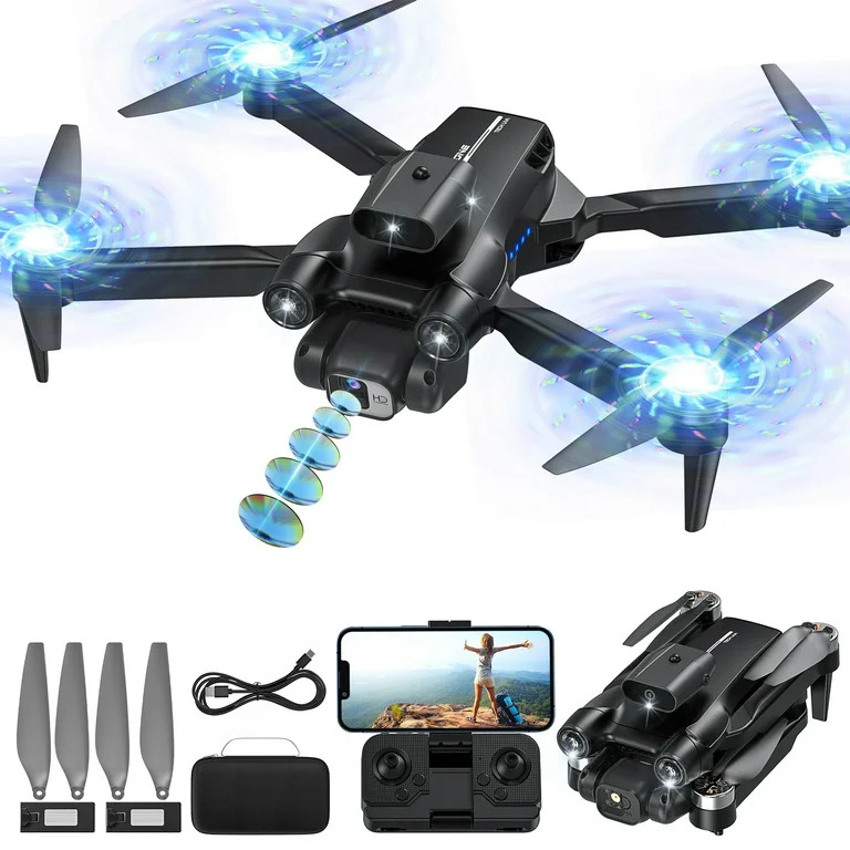 VILINICE 8" Drone with Camera - LH-X77PRO 1080P HD 4K Camera , RC Quadcopter, Foldable for Adults... | Walmart (US)