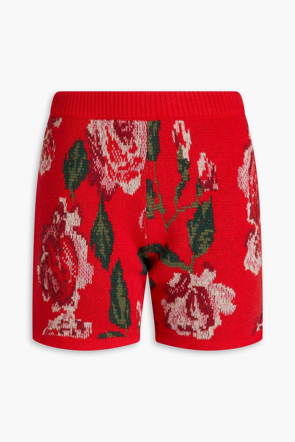 Jacquard-knit wool-blend shorts | The Outnet (APAC)