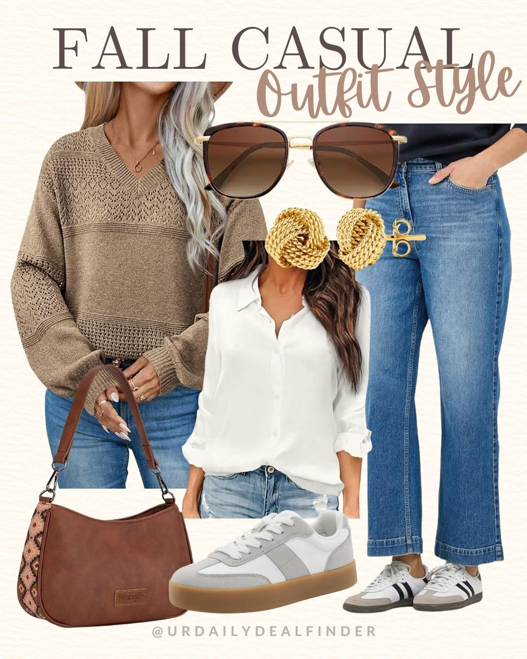 Fall casual outfit style 

💞 #fall fashion inspo #brown handbag #brown adidas #adidas handball spezial #crossbody #small shoulder bag #purse with gold hardware #seasonal fashion #fall fashion #fuzzy sweater #winter sweater #style inspo #winter fashion #Abercrombie tailored pants #wide leg tailored pants #brown pants #office style #office outfit inspo #fashion inspo #outfit inspo #casual style #casual outfit #work fashion #office outfit #weekend style #date night outfit #happy hour outfit inspo #dinner date outfit #mom style #airport outfit #travel outfit #style inspo #brown hat #baseball cap #ootd

#LTKootd #LTKU #LTKgrwm