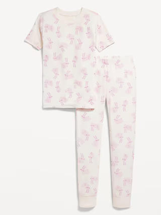 Gender-Neutral Printed Snug-Fit Pajama Set for Kids | Old Navy (US)