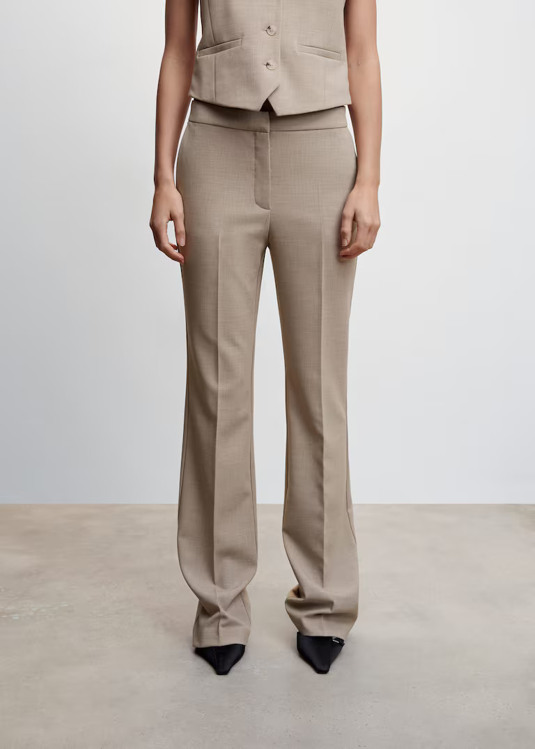 Straight suit pants -  Women | Mango USA | MANGO (US)