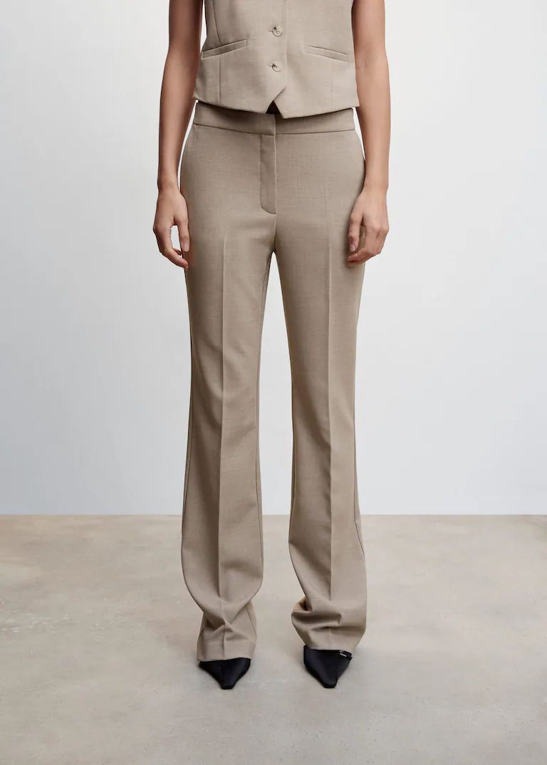 Straight suit pants -  Women | Mango USA | MANGO (US)