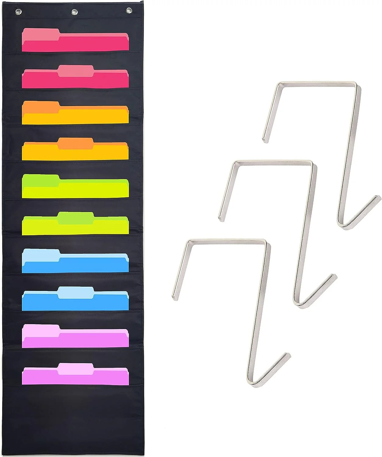 Freaki Hanging File Organizer with 10 Pockets, Storage Pocket Chart Hanging Wall File Organizer f... | Walmart (US)