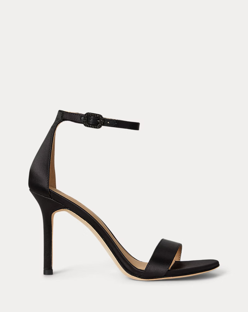 Allie Pavé-Buckle Satin Sandal | Ralph Lauren (UK)