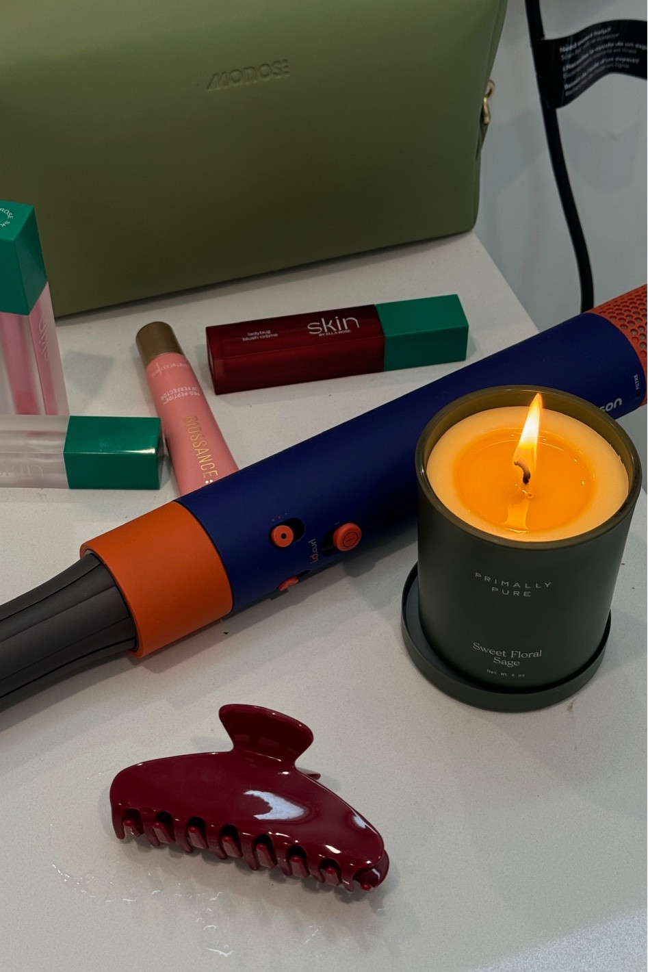 everyday essentials ~ Dyson airwrap, Primally pure fig candle, emi hay red hair clip #dysonhair #emijayhairclip

#LTKBeauty #LTKFindsUnder100 #LTKStyleTip