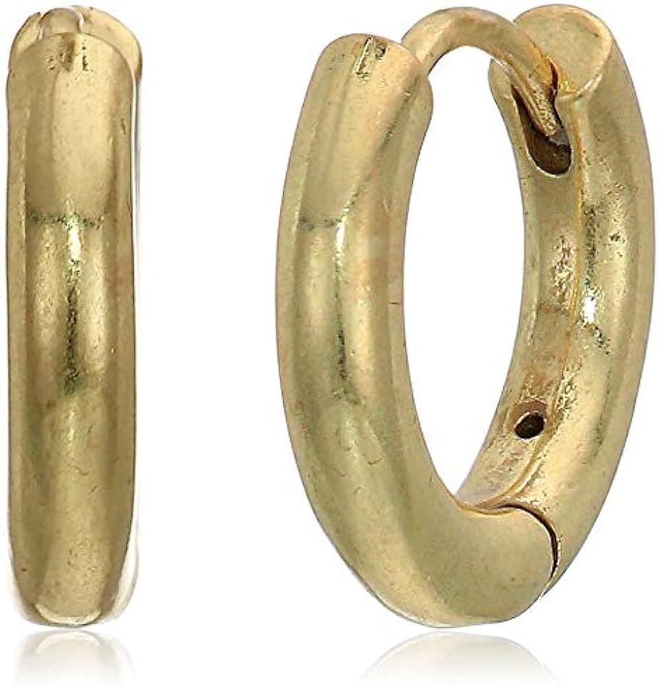 Lucky Brand Women's Gold Mini Hoop Earrings, One Size | Amazon (US)
