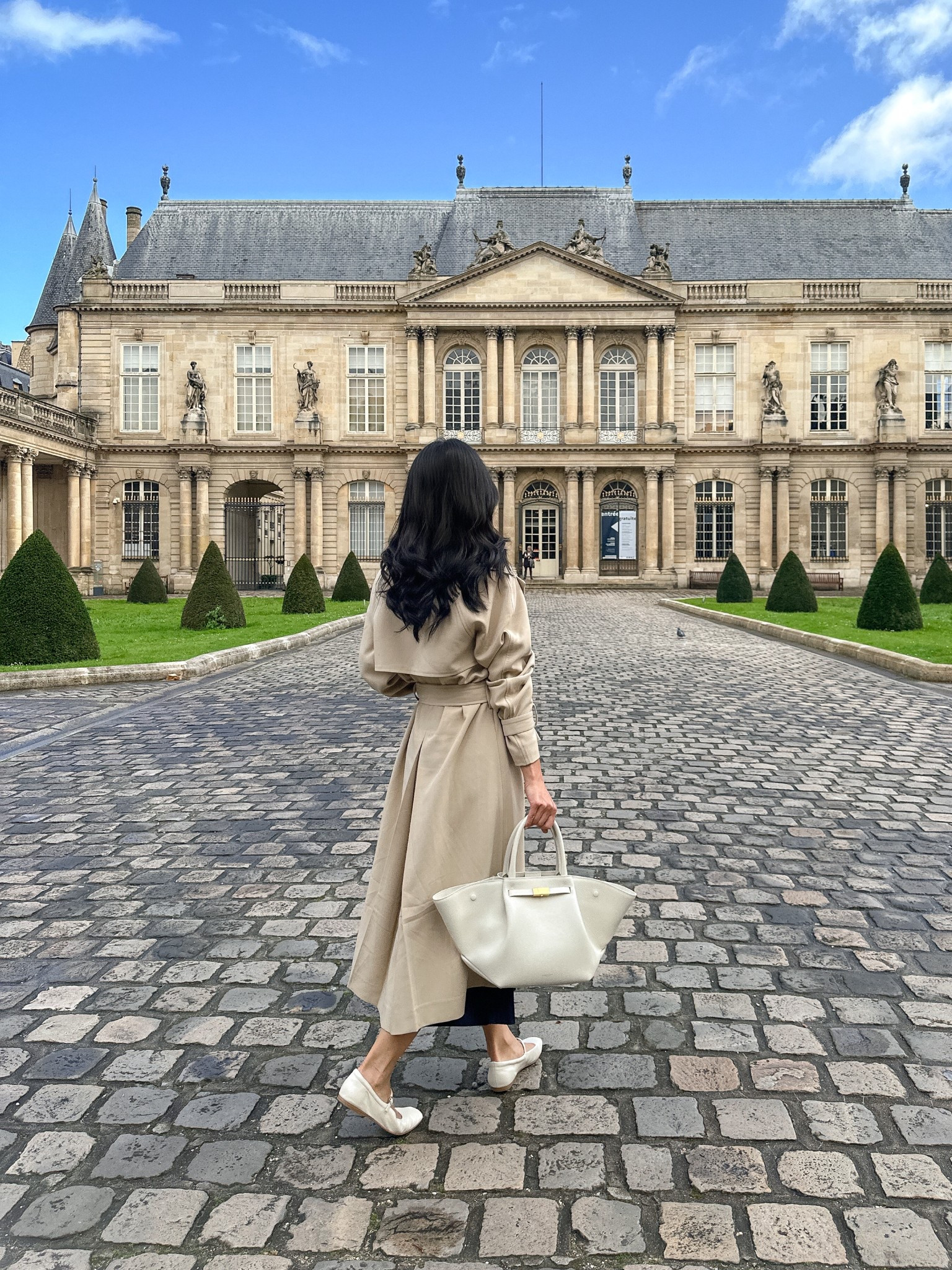 Elevated spring staples back in stock 

 • Oak + Fort trench coat xxs - use code JEANTRENCH for 20% off until 4/20! Wearing the beige. Fit is very oversized and runs big, but I like the drape and cut and wear this often. 

FYI their online order policy requires customers to pay for return shipping on returns. 

Tip: I tie the belt behind the back snugly into a bow and it helps cinch all the fabric around the midsection

• Demellier Midi NYC bag 

• Dolce Vita Reyes mary jane flats 5.5 - No breaking in needed for me last year

Petite friendly spring outfits, trench coat , travel outfit, Paris trip, Europe vacation 

#LTKWorkwear #LTKPetite #LTKTravel