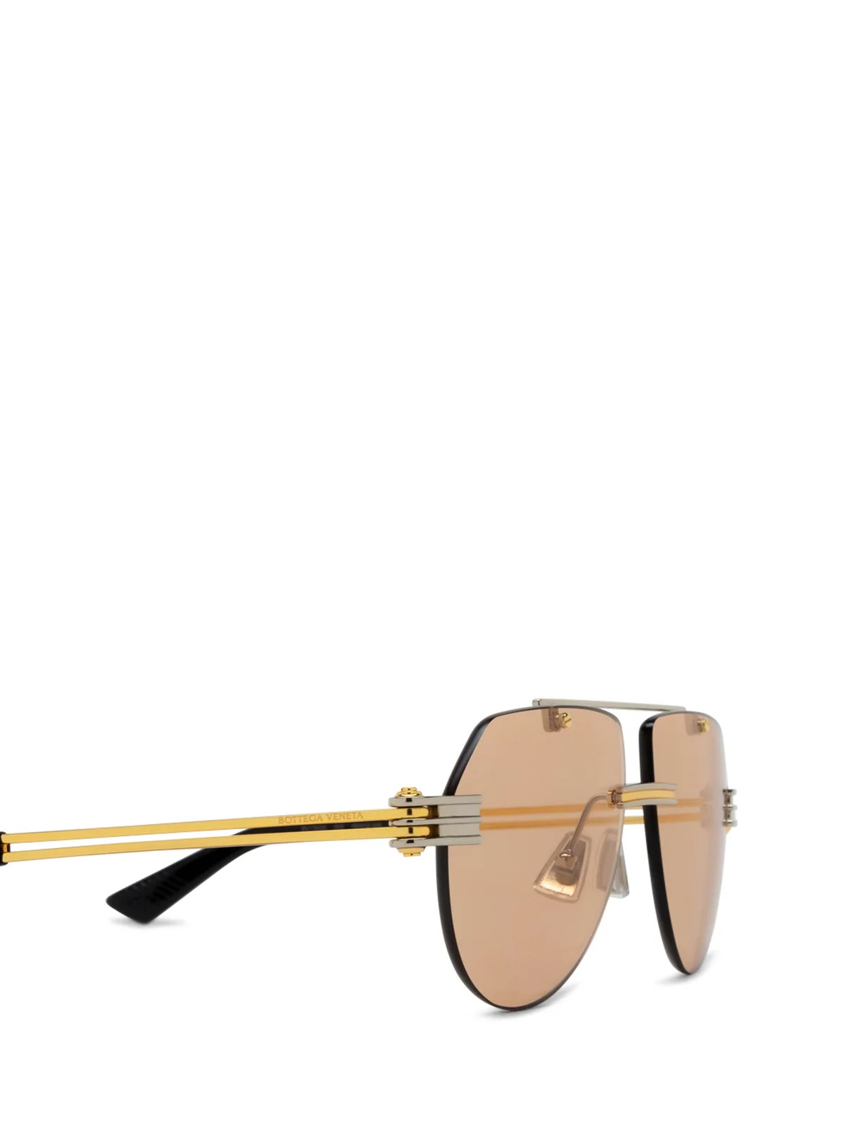Bottega Veneta Eyewear Aviator Frame Sunglasses | Cettire Global