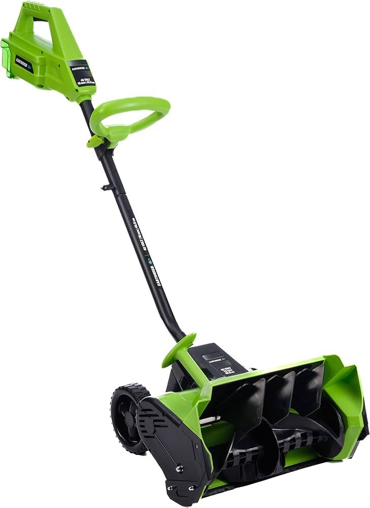 Earthwise SN74016 40-Volt Cordless Electric Snow Shovel, Brushless Motor, 16-Inch Width, 300lbs/Minute (Battery and Charger Included) | Amazon (US)