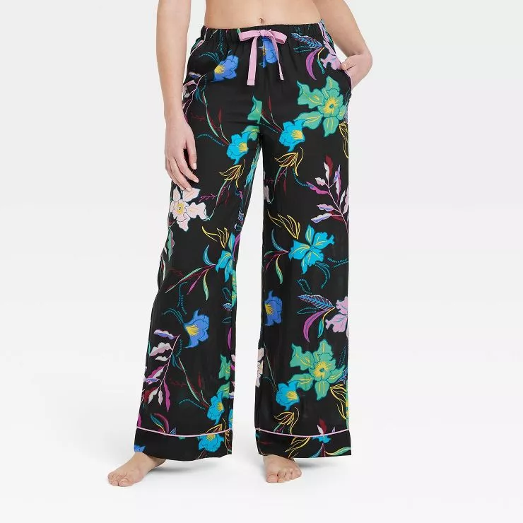 Women's Beautifully Soft Pajama Pants - Stars Above™ Green/floral Xl :  Target