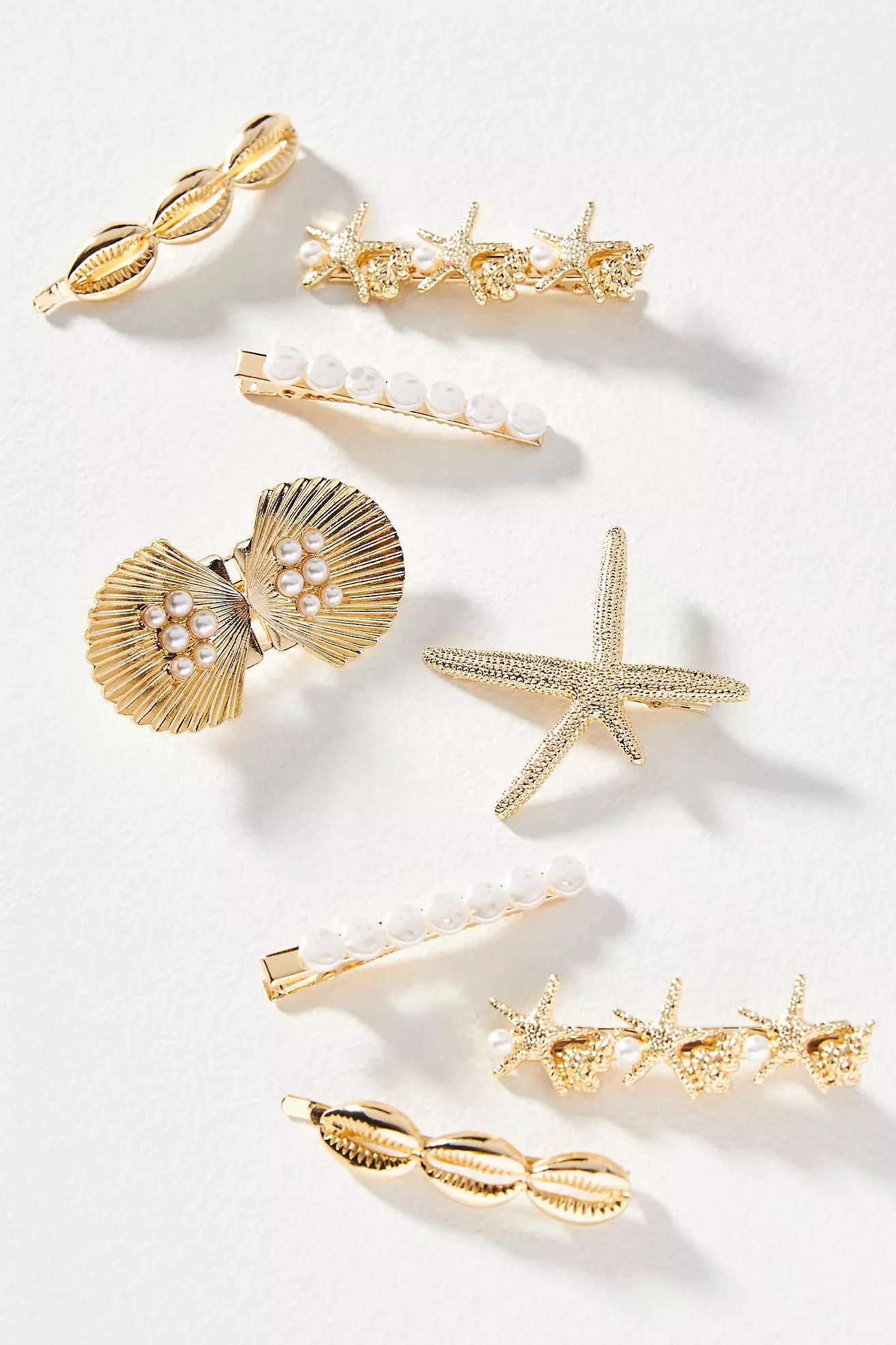 Sea Life Hair Clips, Set of 8 | Anthropologie (US)