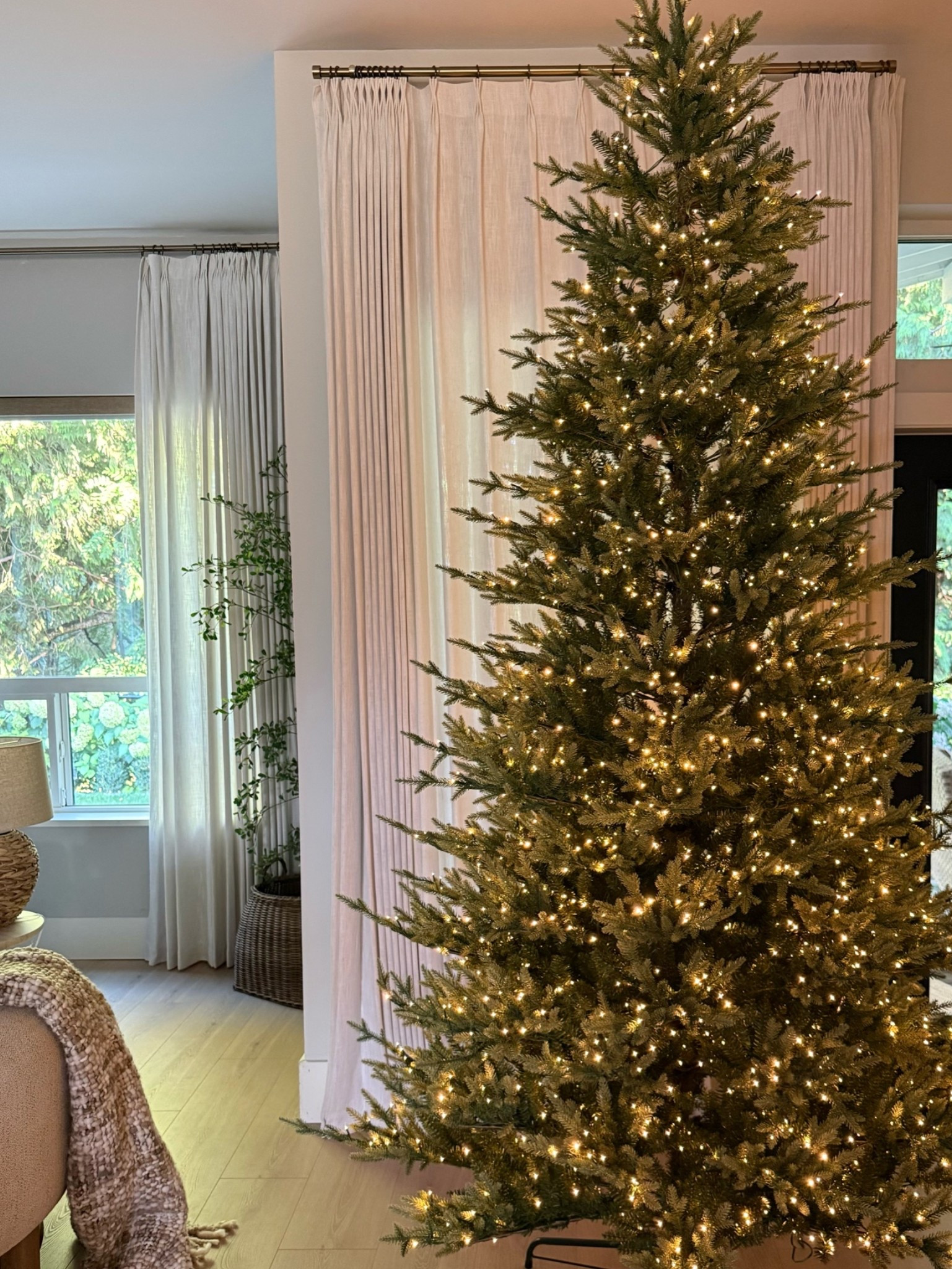 Love the organic and realistic look of this Christmas tree. This is the 9’ size. 
It has several lighting functions…warm white steady/twinkling/multi color/dimming …
I absolutely love it! 
Holiday home

#LTKhome #LTKfall