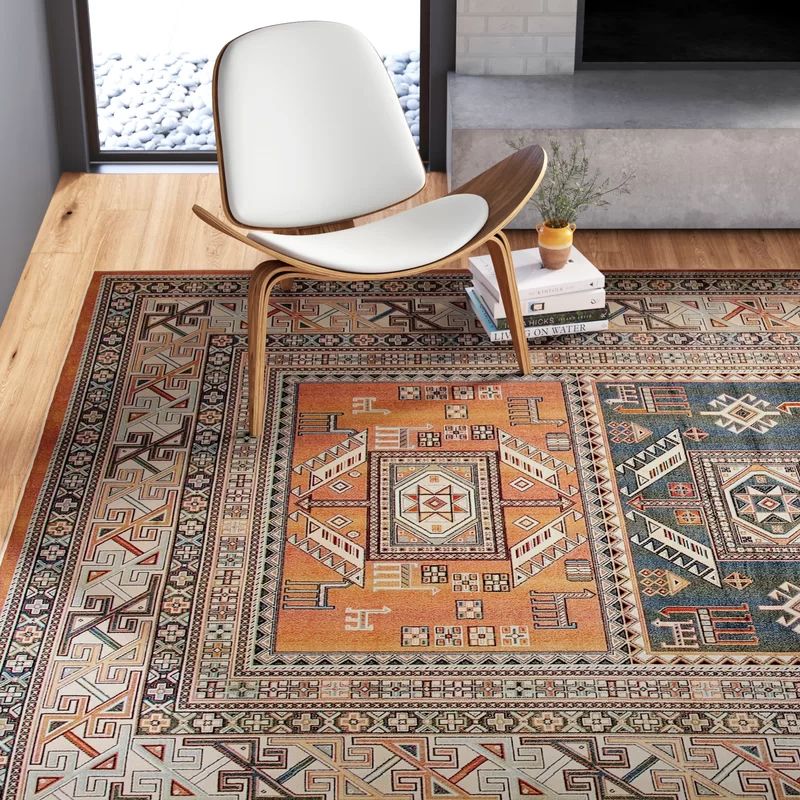 Ovid Tangerine Rust Area Rug | Wayfair Professional