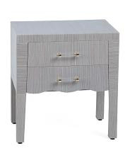 22x15x24 Peter 2 Drawer Wavy Side Table | New Arrivals | TJ Maxx