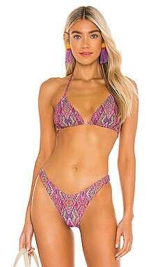 Luli Fama Vamos A Cabos Bikini Top in Multicolor from Revolve.com | Revolve Clothing (Global)