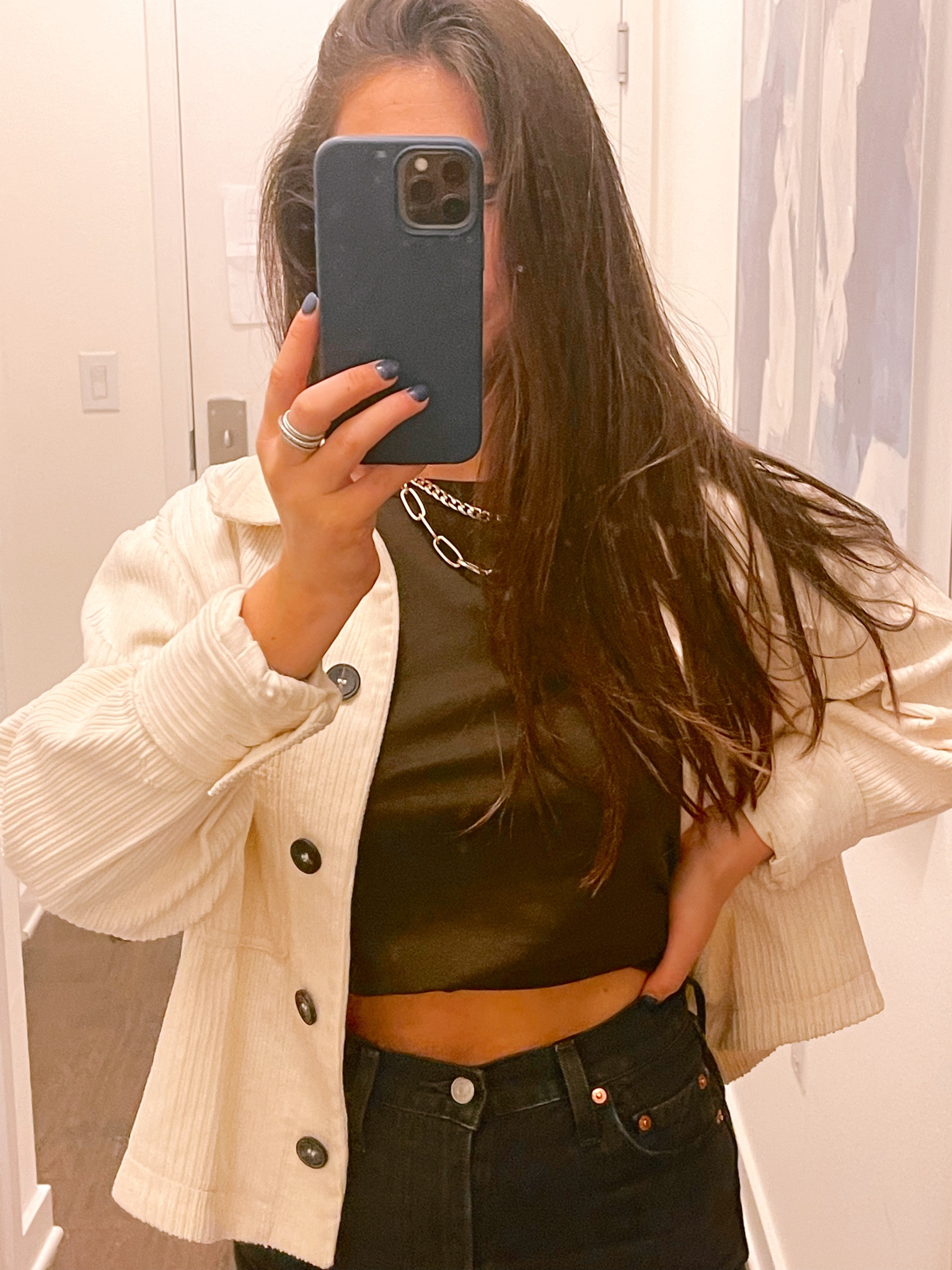 Dinner with the girls 🫶🏼 

Jacket is Zara, Shirt and Jeans are Abercrombie, Jewelry mostly Amazon!  

#LTKstyletip #LTKGiftGuide #LTKworkwear