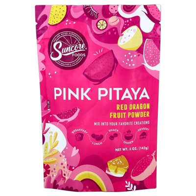 Suncore Foods Pink Pitaya Powder, Red Dragon Fruit, 5 oz (142 g) | Target