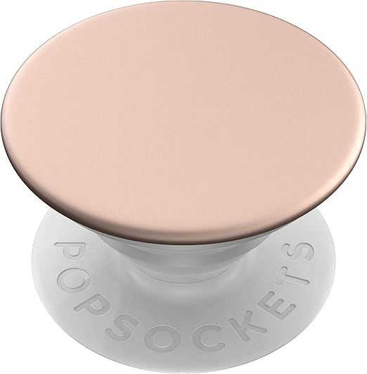 PopSockets: PopGrip with Swappable Top for Phones & Tablets - Aluminum Rose Gold | Amazon (US)