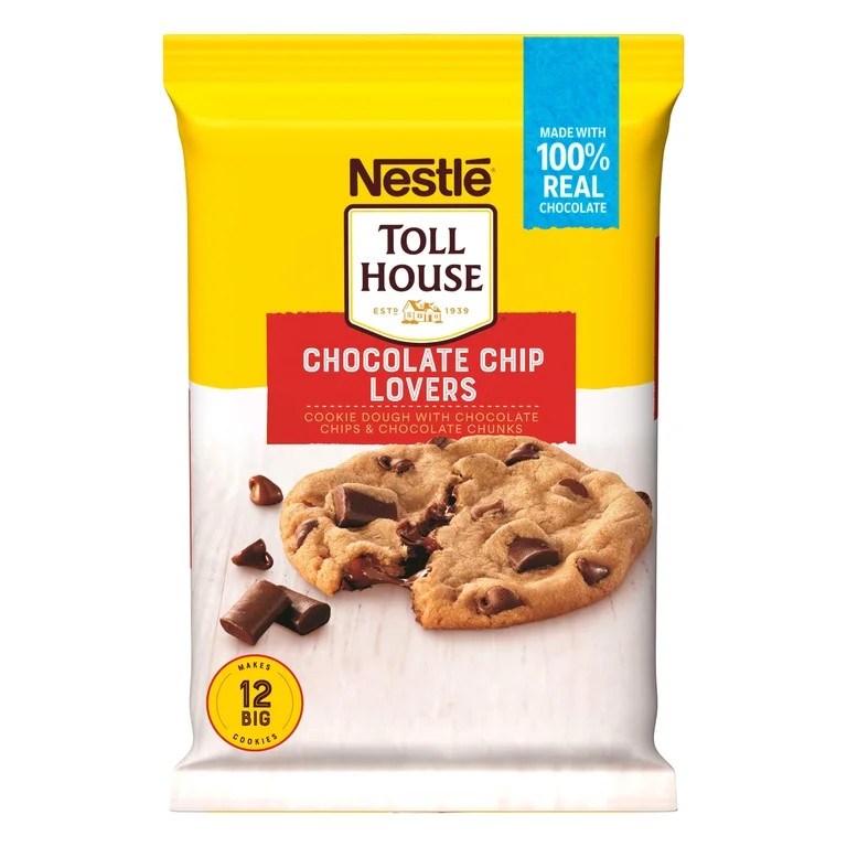 Nestle Toll House Chocolate Chip Lovers Cookie Dough, 1 Package, 16 oz | Walmart (US)