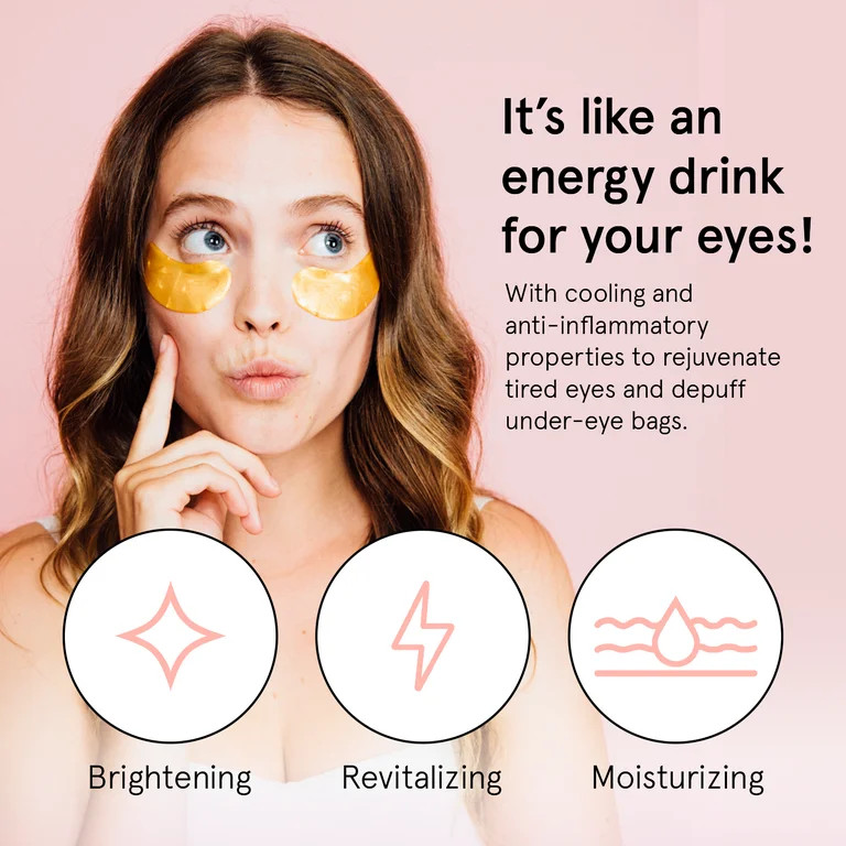Grace & Stella Energizing Under Eye Mask - Gold 6 Pairs - Gel Eye Patches for Dark Circles, Puffy... | Walmart (US)