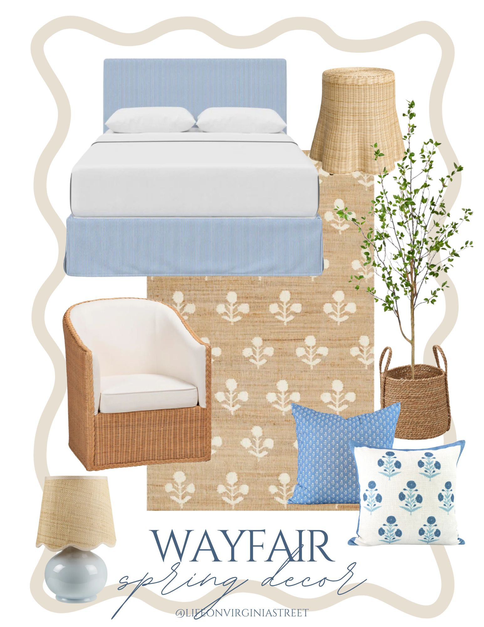If you’re looking to freshen up your bedroom for spring, I’m loving these coastal-inspired finds from Wayfair! From the gorgeous blue striped bed to the scalloped wicker side table to the block print rug, these pieces are the perfect additions for a spring refresh to your bedroom
#ltkhome #ltksalelalert #ltkseasonal #ltkfindsunder50 #ltkfindsunder100 coastal bedroom ideas, blue bedroom decor, preppy bedroom
 

 

#LTKSeasonal #LTKHome #LTKSaleAlert