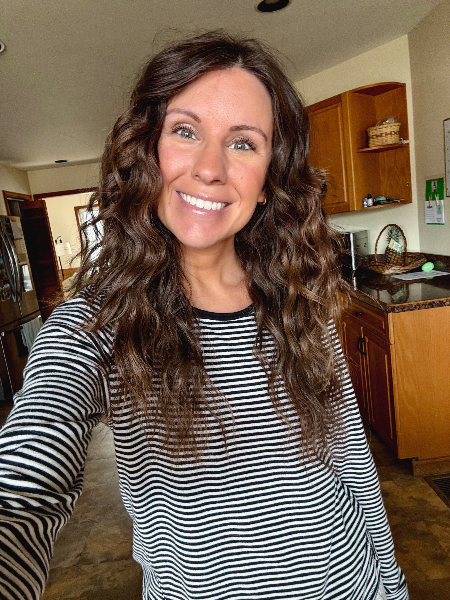 Content shooting day!!

My sister broke my 3 barrel curling iron on vacation and bought me a new one—used it for the first time today. I leave the top layer out and curl it with my 3/4 iron for a more natural look. 

As for makeup, I haven’t put my lip gloss or stain on yet here, but I added the other lip glosses I sometimes use (along with my lip liner too!) and a set of three brushes like mine (mine are from TJ maxx, but these look like the same types!) I also added the mascara and conditioner I’ve been using and LOVING!
I love the dusty rose color in the miracle balm—gives my cheeks such a nice glow.

#LTKgrwm #LTKdayinmylife #LTKBeauty